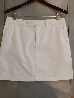 Ralph Lauren Sport White A-Line Skirt Size 8  4 Pockets